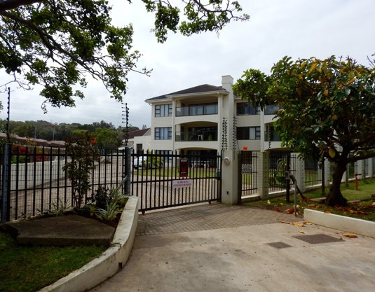 The Shores complex from the street